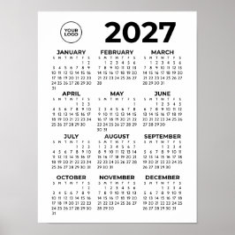 2027年カレンダー モダンビジネス 法人用 ロゴ入り ポスター