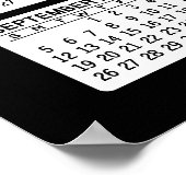 2027年カレンダー - ロゴ、写真ビジネス ポスター (角)