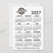 2027年カレンダー(会社ロゴ入り) 招待状 (正面)