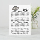 2027年カレンダー(会社ロゴ入り) 招待状 (スタンド正面)