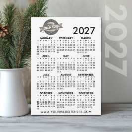 2027年カレンダー(会社ロゴ入り) 招待状