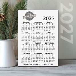 2027年カレンダー(会社ロゴ入り) 招待状