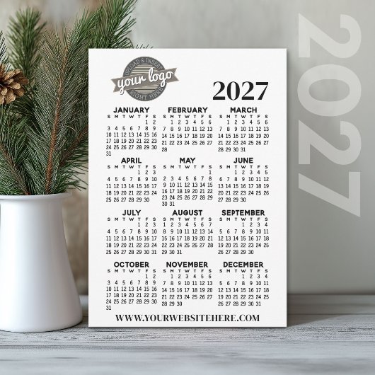 2027年カレンダー(会社ロゴ入り) 招待状