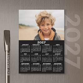 2027年カレンダー 写真入り マグネットカード 1年分