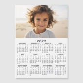 2027年カレンダー 写真入り マグネットカード 1年分 (正面)