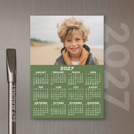 2027年カレンダー 写真入り マグネットカード(1年)