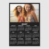2027年カレンダー 写真 年間ビュー モダン ミニマルデザイン (正面)
