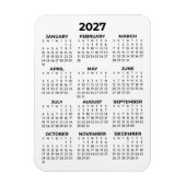 2027年カレンダー 基本デザイン ミニサイズ マグネット (縦)