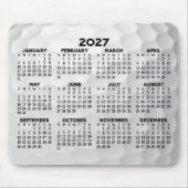 2027年カレンダー(横型・1年) マウスパッド (正面)