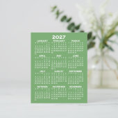 2027年カレンダー - 1年 フラットシートペーパー (スタンド正面)