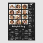 2027年カレンダー 12枚の写真付き - 年間 マグネット (正面)