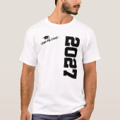 2027年クラス卒業サイン私のシャツ上級2027 Tシャツ (正面)