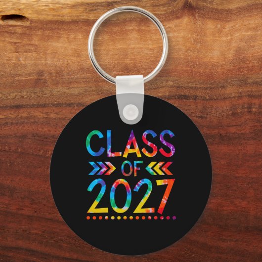 2027年クラス – 絞り染め新学期クラス20 キーホルダー (正面)