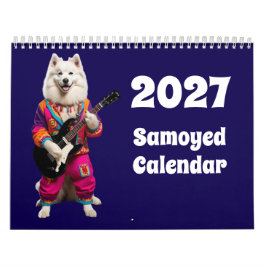 2027年サモエド犬カレンダー カレンダー