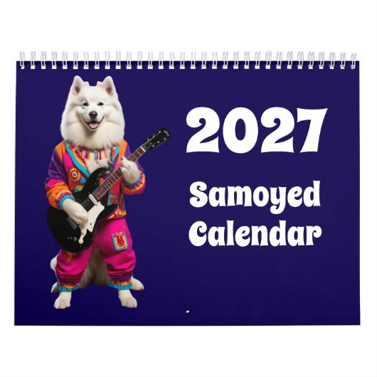 2027年サモエド犬カレンダー カレンダー (カバー)