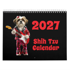 2027年シーズー犬カレンダー カレンダー