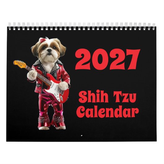 2027年シーズー犬カレンダー カレンダー (カバー)