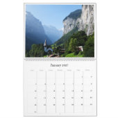 2027年スイスの自然と風景写真 カレンダー (1月 2027)