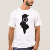 2027年チュニジア日食Tシャツ Tシャツ (正面)