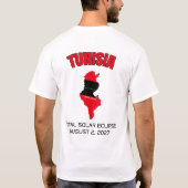 2027年チュニジア日食Tシャツ Tシャツ (裏面)