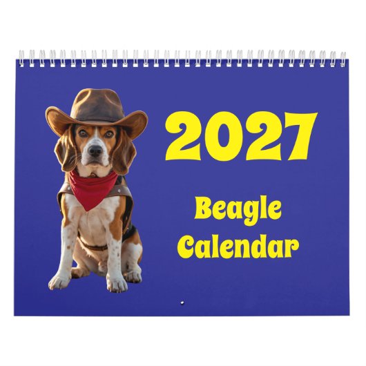 2027年ビーグル犬カレンダー カレンダー (カバー)