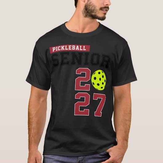 2027年ピクルボールシニア卒業 Tシャツ (正面)