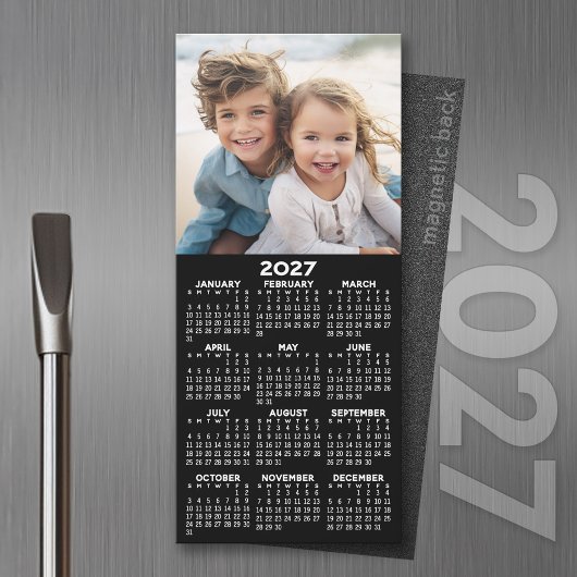 2027年フォトコラージュマグネットカレンダー