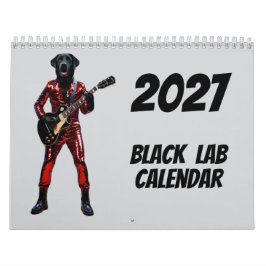 2027年ブラックラブ犬カレンダー カレンダー