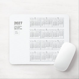 2027年ミニマリスト ビジネス ロゴ コーポレート デスク デコレーション マウスパッド