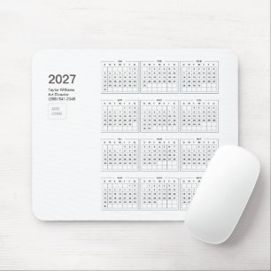 2027年ミニマリスト ビジネス ロゴ コーポレート デスク デコレーション マウスパッド