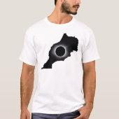 2027年モロッコ皆既日食 カントリーTシャツ Tシャツ (正面)