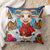 🐐 2027年ヤギ年クリスマスヤギギフト クッション (ブランケット)