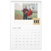 2027年個人写真・月別メモ欄カレンダー カレンダー (1月 2027)
