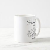 2027年再びおばあちゃんに昇格 野の花 コーヒーマグカップ (正面右)