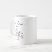 2027年再びおばあちゃんに昇格 野の花 コーヒーマグカップ (正面左)