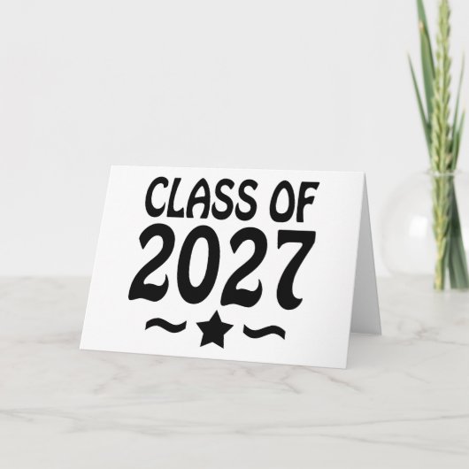 2027年卒業おめでとう カード (正面)
