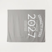 2027年卒業おめでとう 太字の卒業式 タペストリー (正面(横))