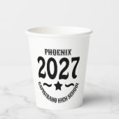 2027年卒業クラス スター 紙コップ (正面)