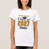 2027年卒業予定 高校女子用 オリジナルデザイン Tシャツ (正面)