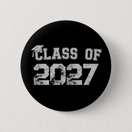 2027年卒業予定 高校・大学の卒業記念 2026卒業 缶バッジ (正面)