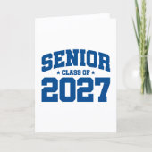 2027年卒業年度 学校 青 シニア クラス2027 カード (正面)