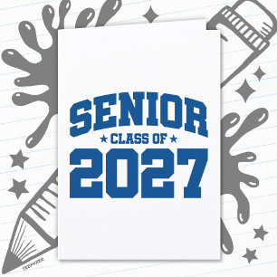 2027年卒業年度 学校 青 シニア クラス2027 カード