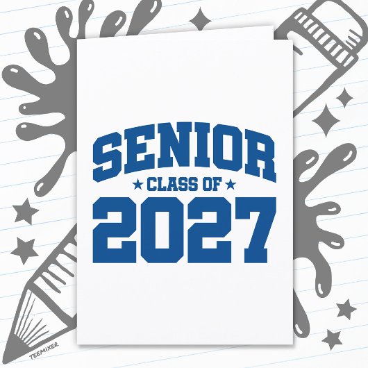 2027年卒業年度 学校 青 シニア クラス2027 カード