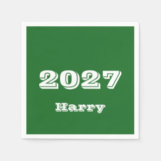 2027年卒業式オリジナルナプキン スタンダードカクテルナプキン