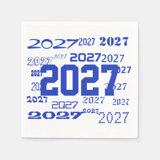 2027年卒業式パーティーナプキン スタンダードカクテルナプキン