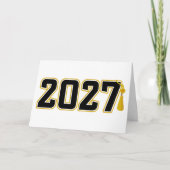 2027年卒業式レターマン カード (正面)