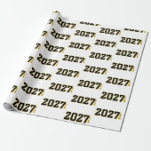 2027年卒業式レターマン ラッピングペーパー (アンロールド)