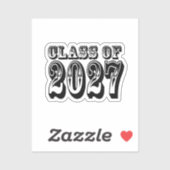 2027年卒業式 ヴィンテージ シール (シート)
