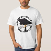 2027年卒業式・卒業者 ディプロマデザイン Tシャツ (正面)