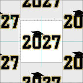 2027年卒業式 Letterman ファブリック (タイル)